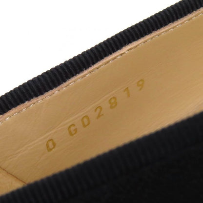 CHANEL G02819 Ballerina Coco Mark Ribbon Patent Leather Use Leather Flat Shoes