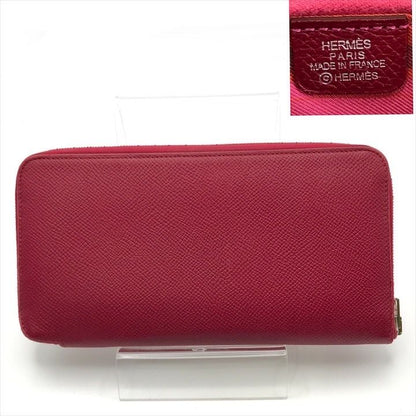 Hermes Azap Long Silk in Epsom Shikaku Rouge Wallet