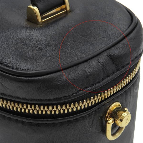 Louis Vuitton 2way Bag Ink Vanity PM Leather Black Gold Hardware Black Shoulder