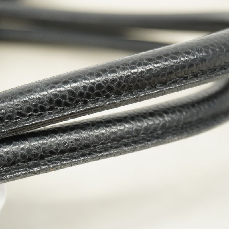 Chanel Handbag Caviar Skin Black Gold Hardware Women