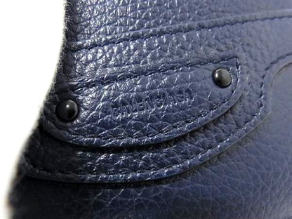 Balenciaga 640109 Neo-classic Leather Card Case Card Holder Pass Case Navy