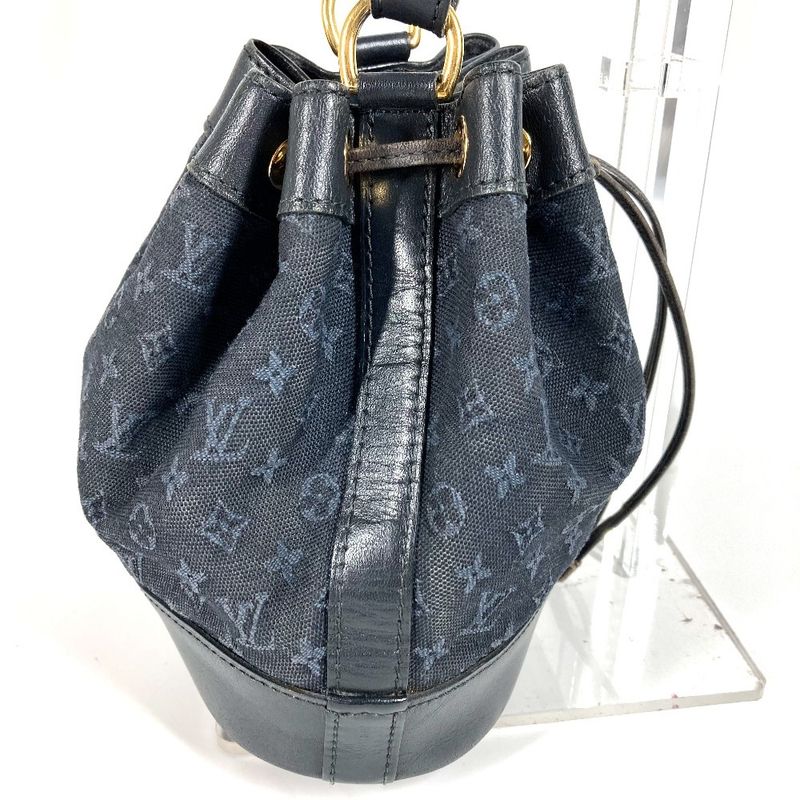 Louis Vuitton Shoulder Bag Noely M92687 Monogram Mini Canvas Navy