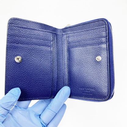 Saint Laurent Bifold Wallet with Box and Cloth Bag 414661 Blue