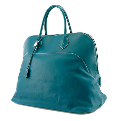 Hermes Bolide Relax 45 Sikkim Turquoise/silver Hardware □Q Unisex Boston Bag