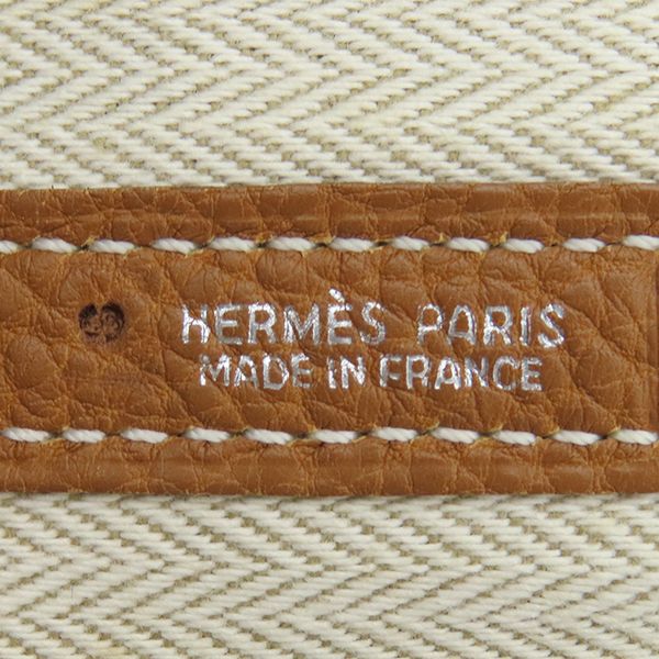 Hermes Tote Bag Garden Party PM Negonda Gold Silver Hardware Brown Sold Goods