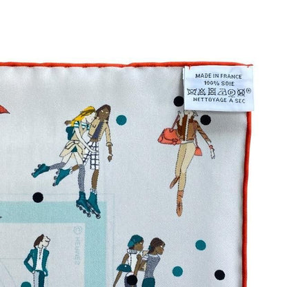 Hermes Scarf Carré 70 EX Libris LES Parisie Ex Libris Parisienne Silk Multicolor