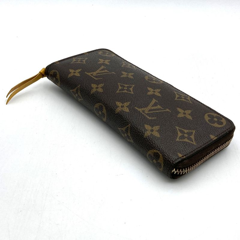 Louis Vuittonm60744 Portefeuille-cles Mance Mimosa Round Long Wallet Brown