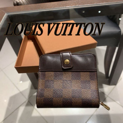 Authentic Louis Vuitton Damier Compact Folding Wallet