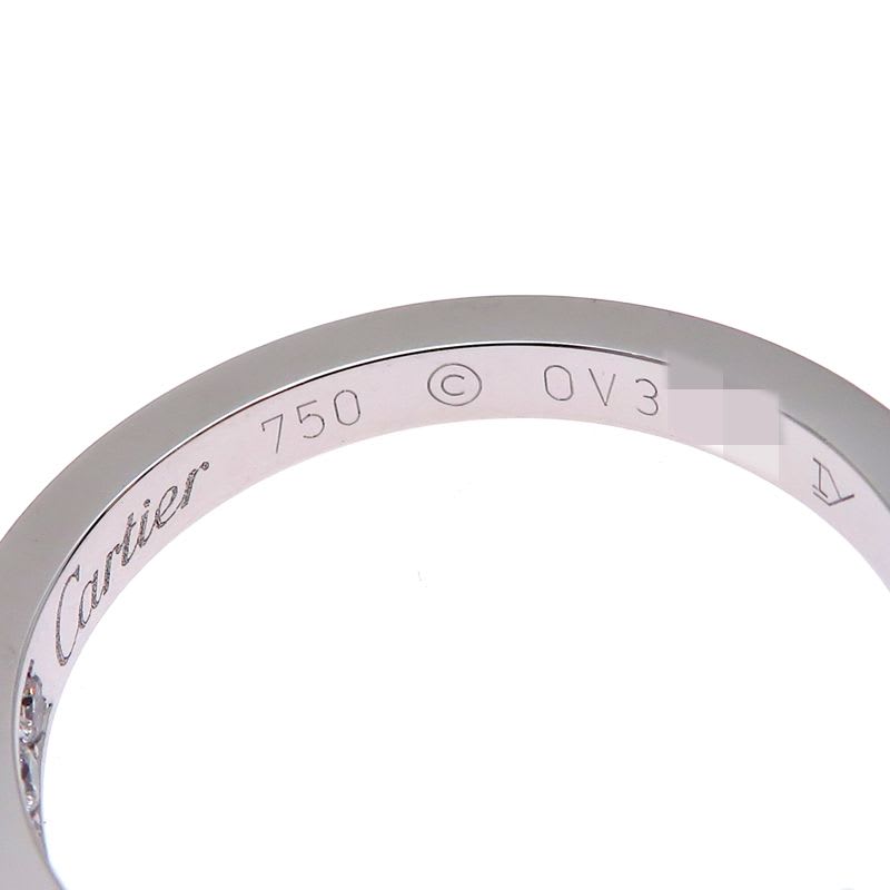 Cartier Diamond Hoop White Gold Earrings