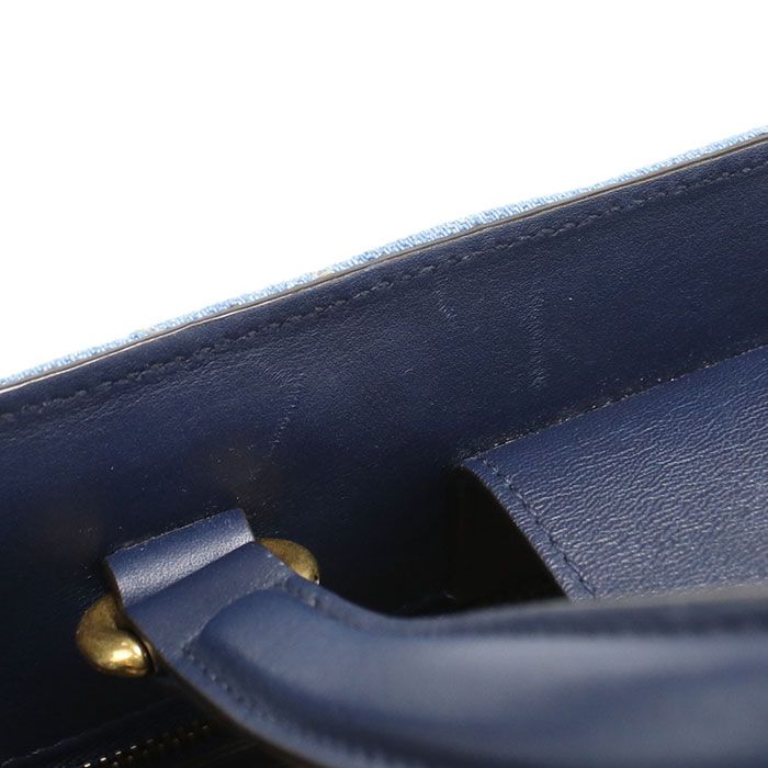 Gucci 2WAY GG Marmont 448054 Tote Bag Denim Leather Women