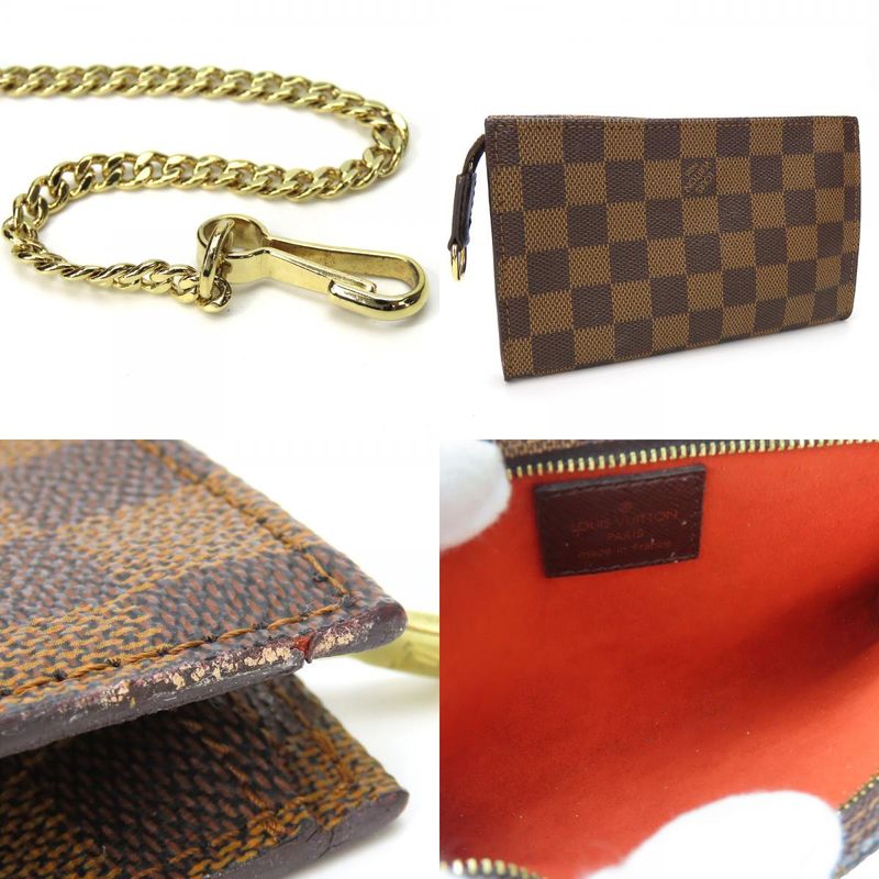 Louis Vuitton Tote Bag Marais N42240 Damier Brown Gold Hardware With Pouch