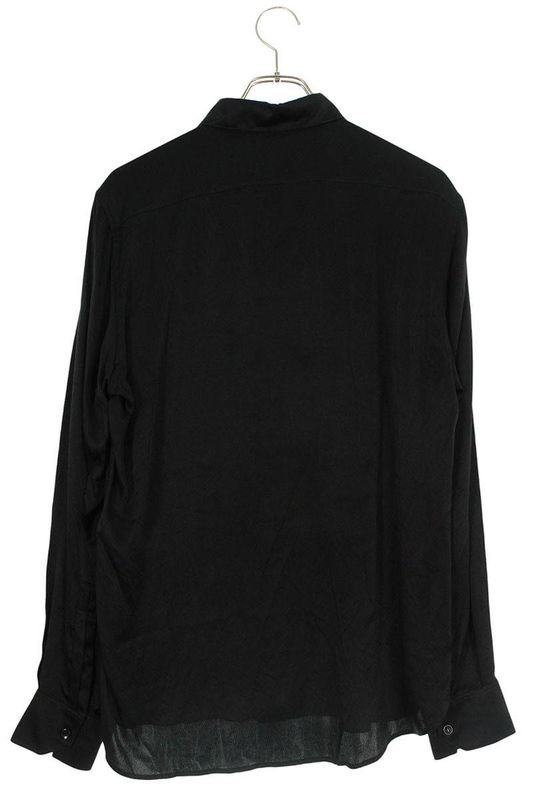 Saint Laurent Paris 646850 Y900r Silk Long Sleeve Shirt Men's 37