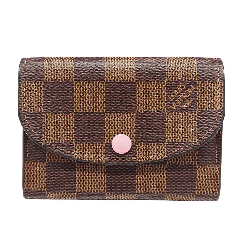 Louis Vuitton Wallet Ladies Brand Coin Case Damier Canvas Portmonnaie Rosalie