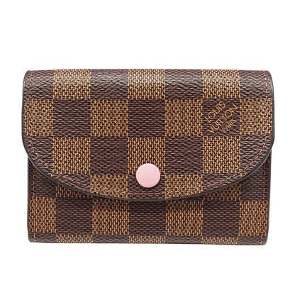 Louis Vuitton Wallet Ladies Brand Coin Case Damier Canvas Portmonnaie Rosalie