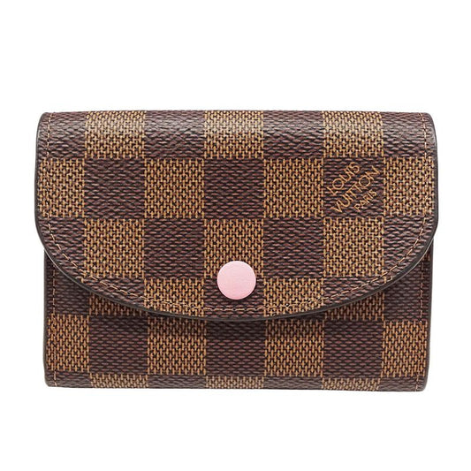 Louis Vuitton Wallet Ladies Brand Coin Case Damier Canvas Portmonnaie Rosalie