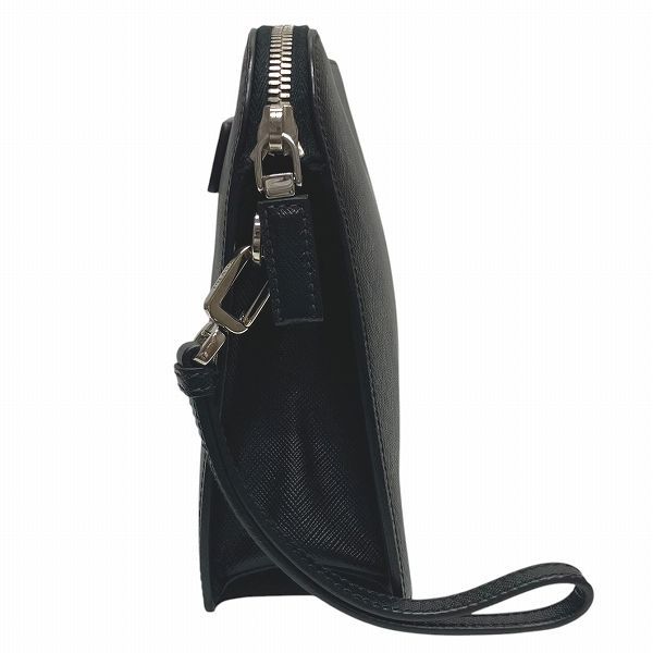 Prada 2vf056 Saffiano Black Bag Clutch Bag Second Bag Men's