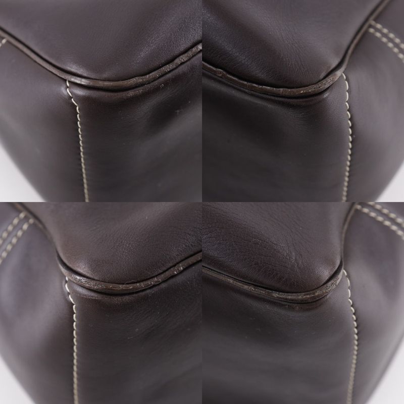 Celine Boogie Bag Leather Brown Women's Handbag