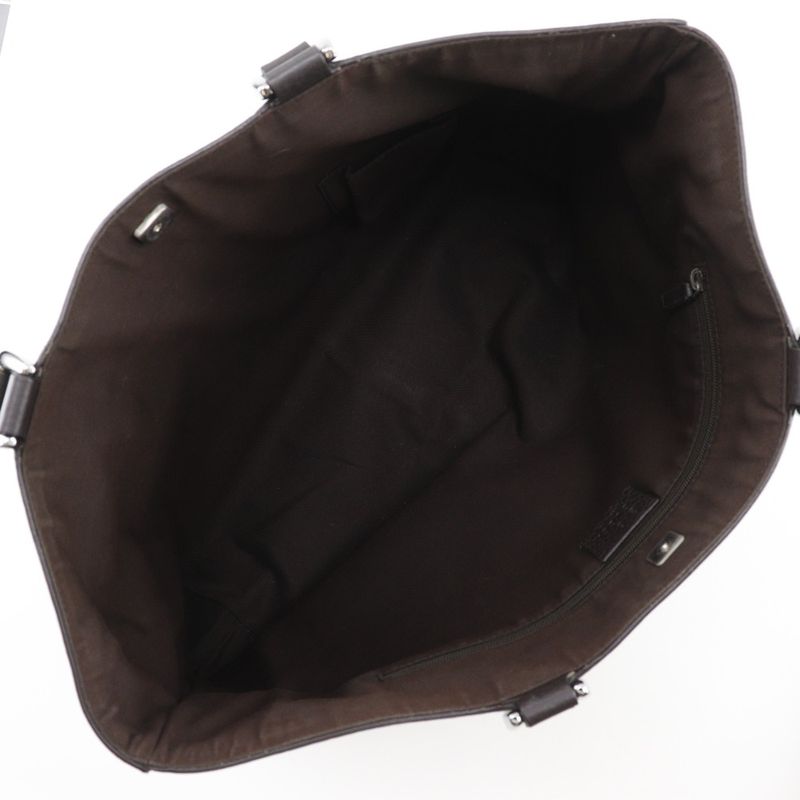 Gucci Abbey Line Outlet GG 268639 Nylon Canvas Brown Ladies Tote Bag