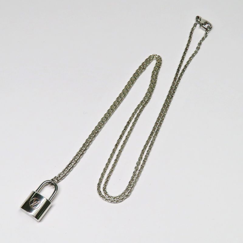 Louis Vuitton Pendant Silver - Lockit Q93559 Ag925 Padlock Necklace
