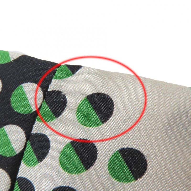 Gucci 409370 100% Silk Dotted Pleated Skirt Long Skirt Greenish 36 Garmented