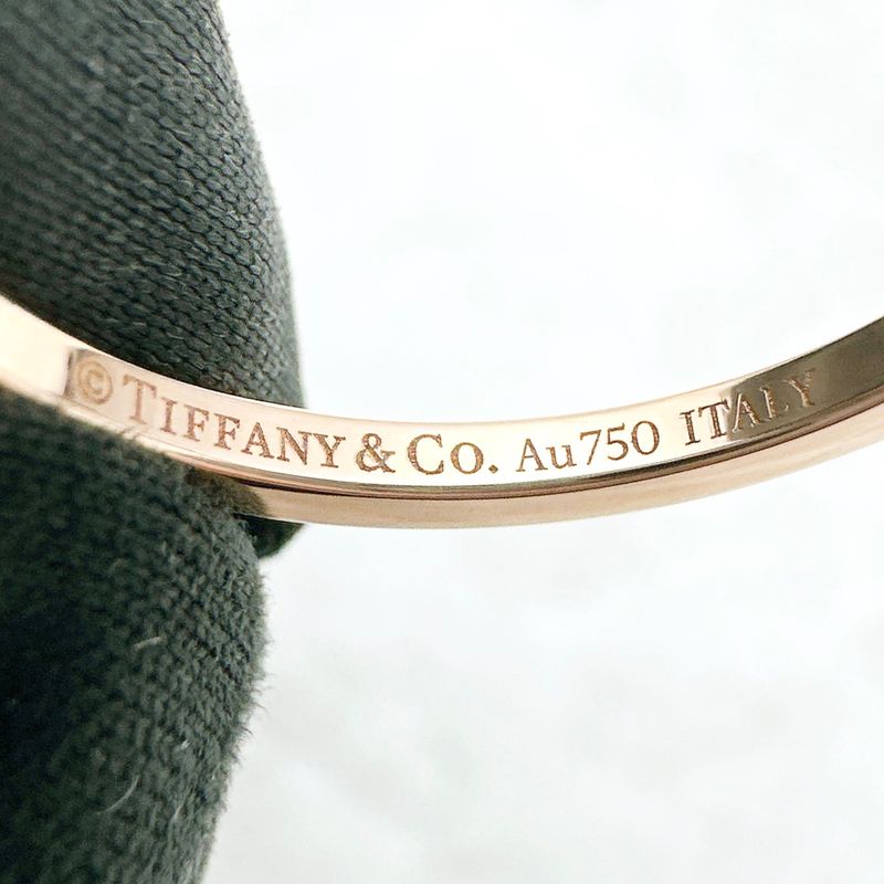 Tiffany & Co V Band Pink Gold Ring Approx 8 U