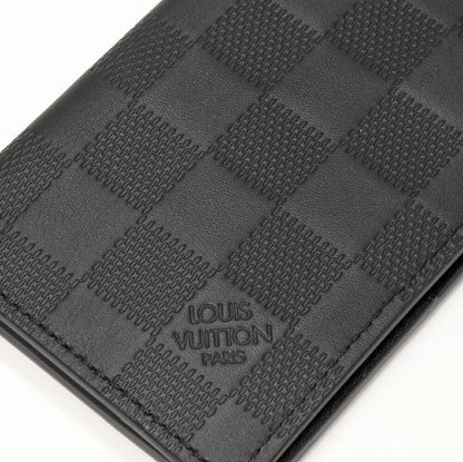 Louis Vuitton Bifold Card Case Pass Case Damier Infini Onyx Organizer De Poche