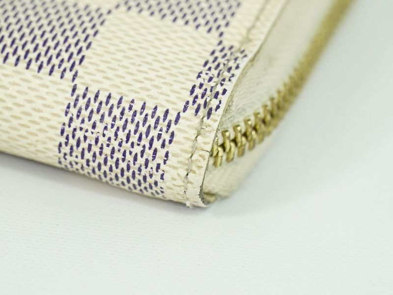 Authentic Louis Vuitton LV Old Shape Zippy Wallet Damier Azure Long Wallet