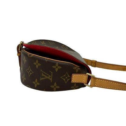 Louis Vuitton Tamburan Monogram Leather Shoulder Bag Pochette