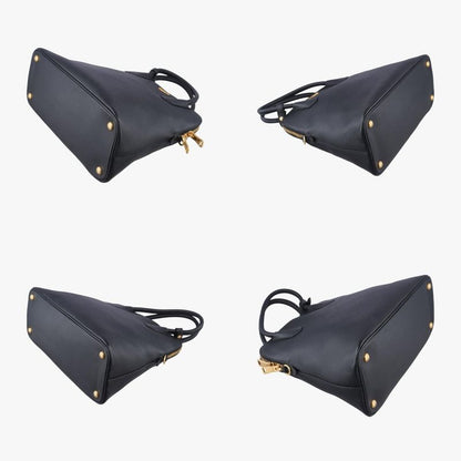 Prada Quill Top Handle Black Saffiano Leather Bl0902 117