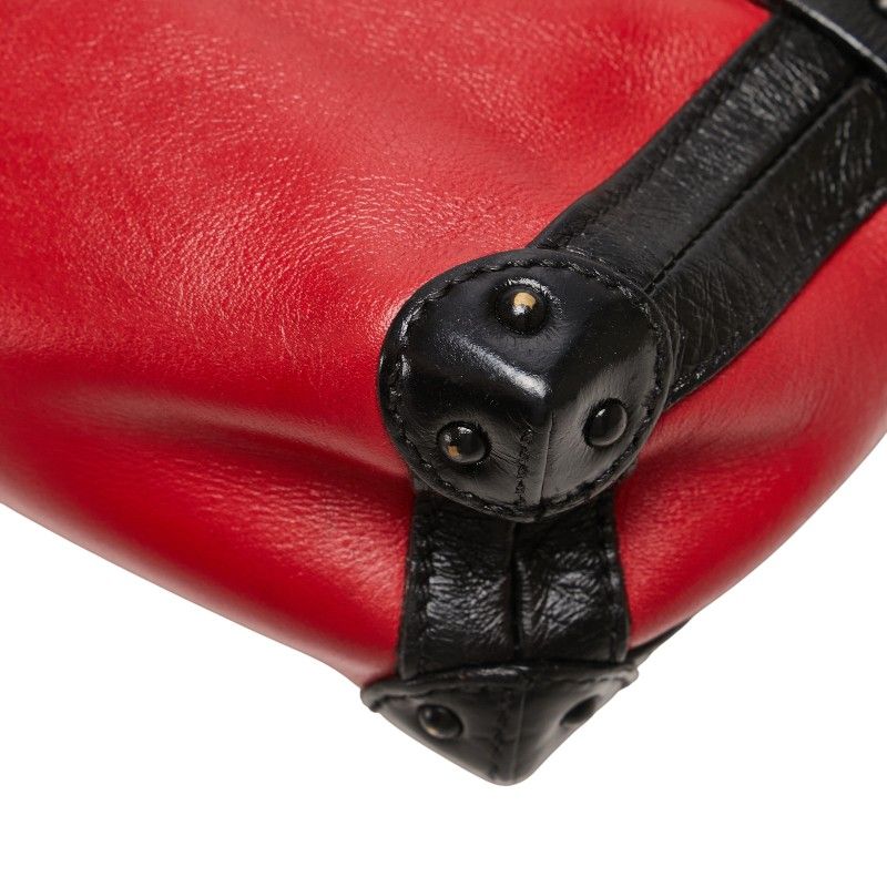 Louis Vuitton Petite Mal Soft MM Red Black Leather Women Louis Vuitton