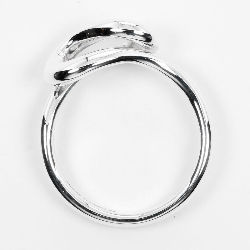 Tiffany & Co Open Wave Silver 925 Size 9 Ladies' 3.2g Ring