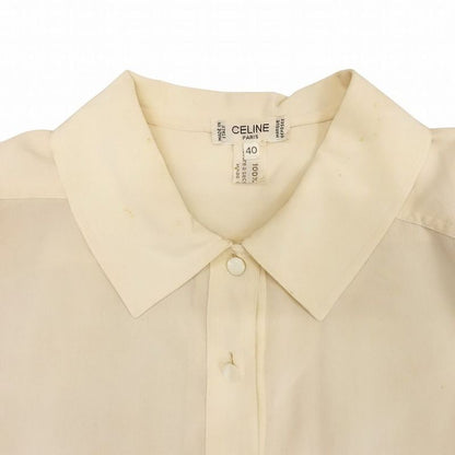 Old Celine Made in Italy 100% Silk Shirt Blouse Long Sleeve Pullover Top 40 M