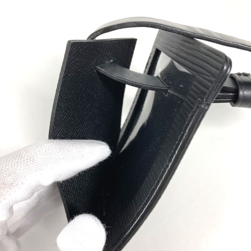 Louis Vuitton Name Tag Supreme Collaboration M67726 Epi Leather Noir Black