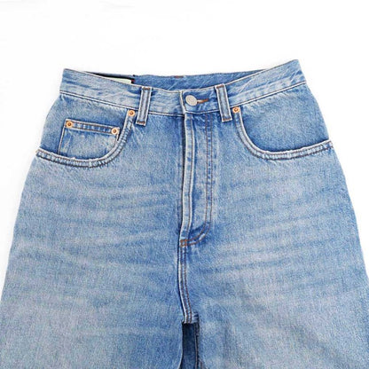 Gucci Denim Pants Pomme Apple 22 Size Blue 502802 Pants Ladies Women's