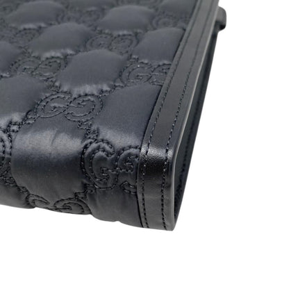 Gucci Handbag Shoulder Bag Mini Top Handle Bag 723776 Ggmatelasse Black Purple