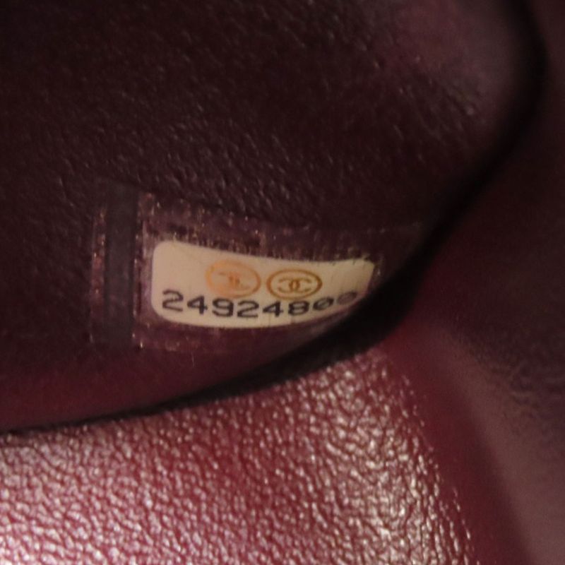 Chanel Double Flap Matelasse Gold Hardware Shoulder Bag Grained Calfskin Women