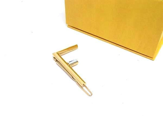 Fendi Bijoux Hair Clip Hair Accessory Hair Clip Women's Gold Fn1854