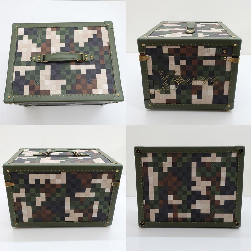 Louis Vuitton Shoe Box M10295 Pharrell Williams Green Damier Leather