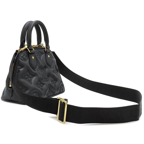 Louis Vuitton 2way Bag Alma Soft BB Calf Black Gold Hardware Black Shoulder