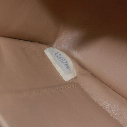 Chanel Matelasse Chain Calfskin Beige Shoulder Bag Gold