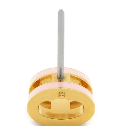 Hermes Earrings Pop Ash Hearrings Mini GP Enamel Rose Dragee X Gold Hardware