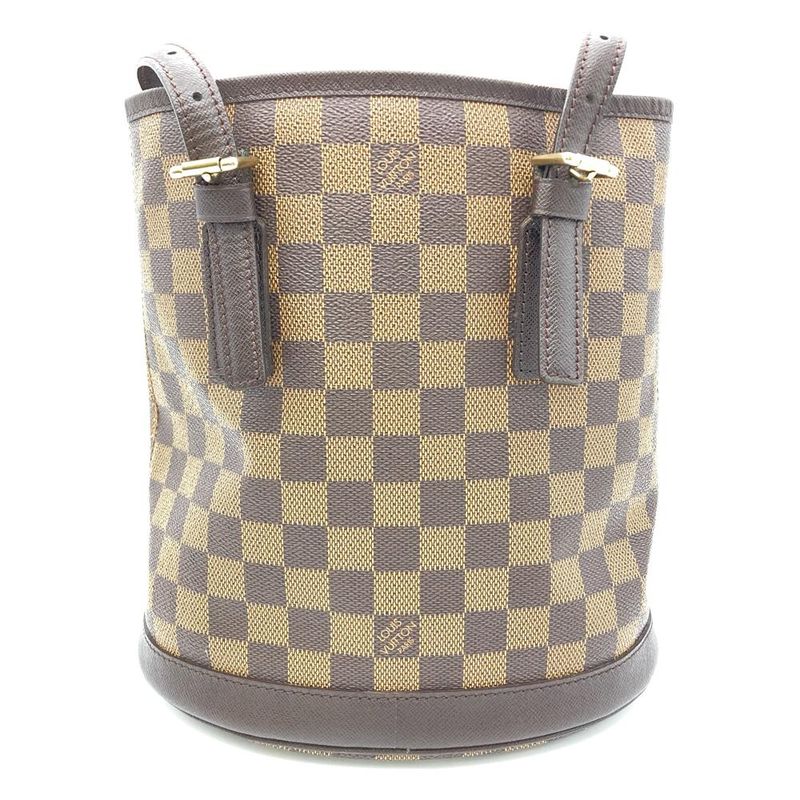 Louis Vuitton Marais Tote Bag Damier Ebène N42240 Ar0948 With Pouch
