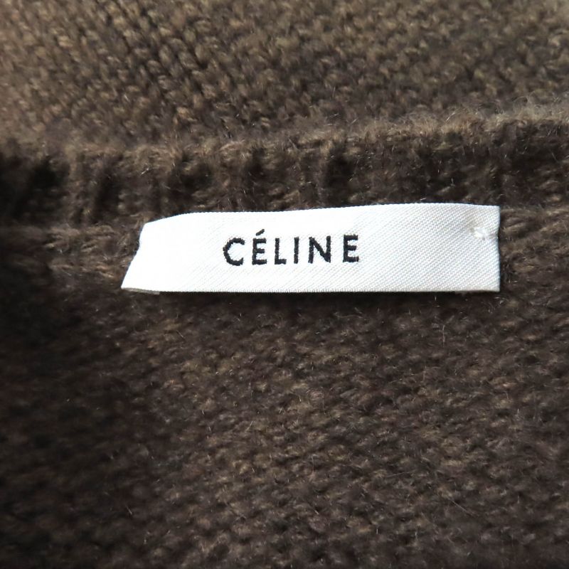 Celine 2 3es8/6394 100% Cashmere Phoebe Philo Long Sleeve Chunky Knit Sweater