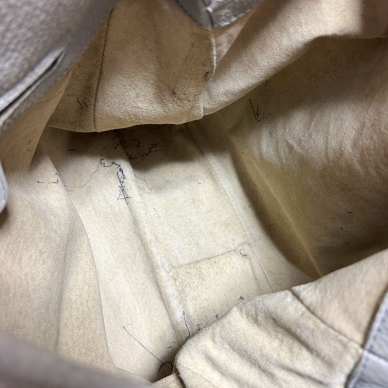 Bottega Veneta One Shoulder Bag Intrecciatoleather Light Gray Braided Soho Hobo