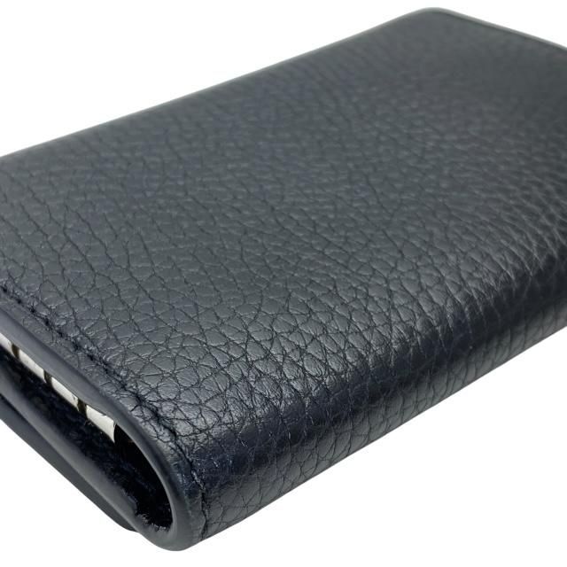 Gucci 473924 Double G 6-ring Key Case Key Ring Leather Black
