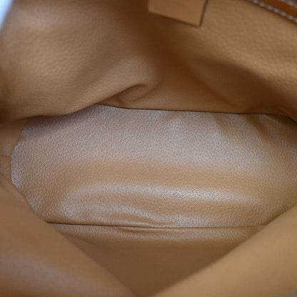 Celine Handbag Macadam Pattern Leather PVC Brown 64ka850