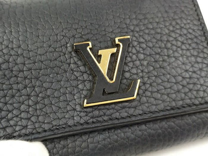 Louis Vuitton Porte Feuille Capucines Bifold Wallet Navy M62157