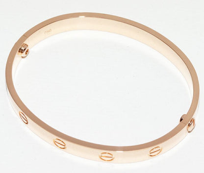 Cartier Bracelet Bangle 18K Pink Gold Love Bracelet