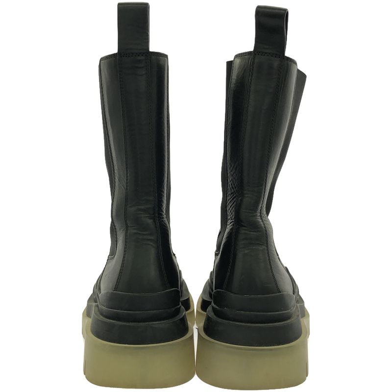 Bottega Veneta the Tire Long Boot Side Gore Long Boot Black 37