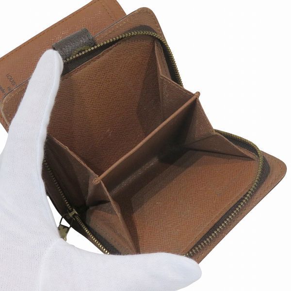 Louis Vuitton Monogram Compact Zip M61667 Bifold Wallet Unisex